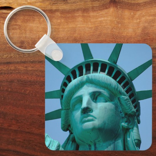 Monumenten | Statue of Liberty Face Sleutelhanger (Voorkant)