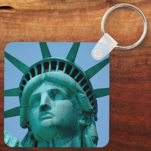 Monumenten | Statue of Liberty Face Sleutelhanger (Achterkant)