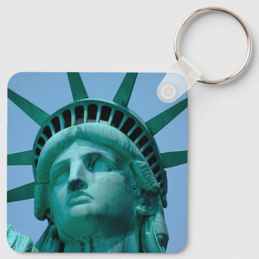 Monumenten | Statue of Liberty Face Sleutelhanger (Achterkant)