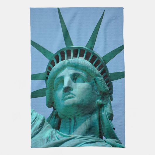 Monumenten | Statue of Liberty Face Theedoek (Verticaal)