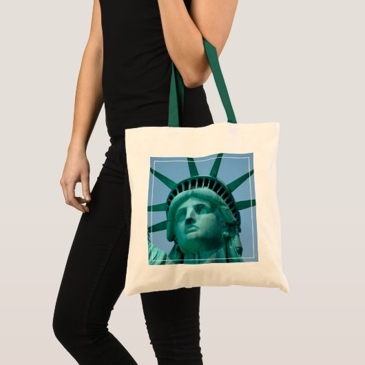 Monumenten | Statue of Liberty Face Tote Bag (Voorkant (product))