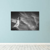 Monumenten Statue of Liberty Manhattan NYC Canvas Afdruk (Insitu (Houten vloer))