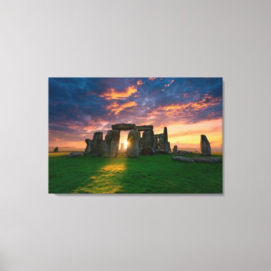 Monumenten | Stonhenge, England Canvas Afdruk (Voorkant)