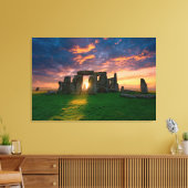 Monumenten | Stonhenge, England Canvas Afdruk (Insitu (Woonkamer))