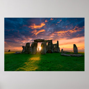Monumenten   Stonhenge, England Poster