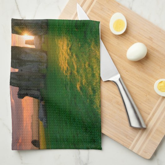 Monumenten | Stonhenge, England Theedoek (Quarter Fold)