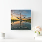 Monumenten | Sunrise Eiffel Tower Vierkante Klok (Huis)