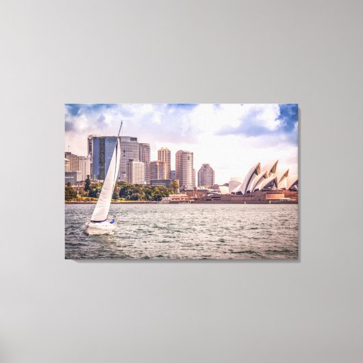 Monumenten Sydney Opera House Canvas Afdruk (Voorkant)
