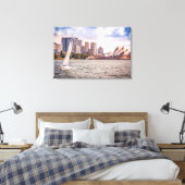 Monumenten Sydney Opera House Canvas Afdruk (Insitu (Slaapkamer))