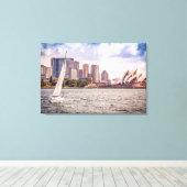 Monumenten Sydney Opera House Canvas Afdruk (Insitu (Houten vloer))