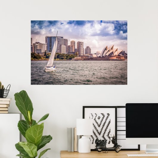 Monumenten Sydney Opera House Poster (Thuiskantoor)