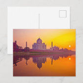 Monumenten Taj Mahal at Sunset Briefkaart (Voorkant / Achterkant)