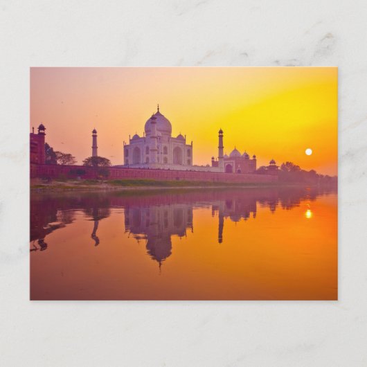 Monumenten Taj Mahal at Sunset Briefkaart (Voorkant)
