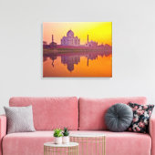 Monumenten Taj Mahal at Sunset Canvas Afdruk (Insitu (Woonkamer))