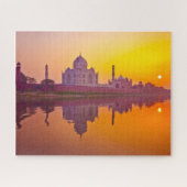Monumenten Taj Mahal at Sunset Legpuzzel (Horizontaal)