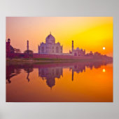 Monumenten Taj Mahal at Sunset Poster (Voorkant)