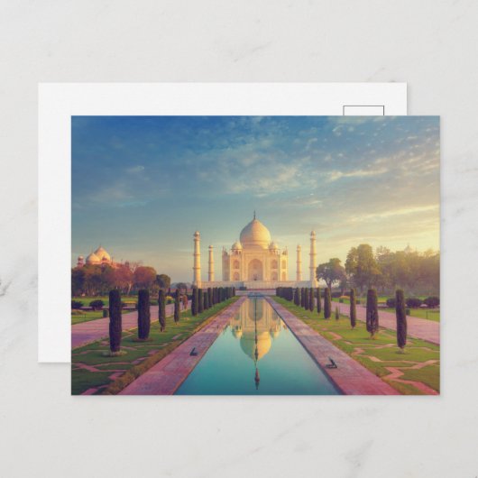Monumenten | Taj Mahal Colors Briefkaart (Voorkant / Achterkant)