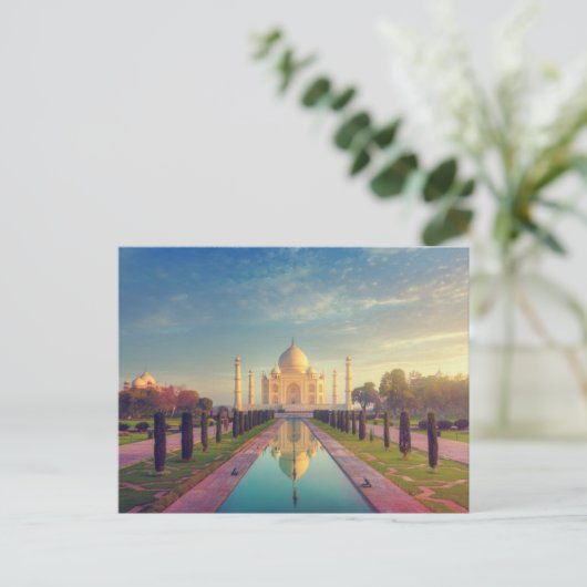 Monumenten | Taj Mahal Colors Briefkaart (Staand voorkant)