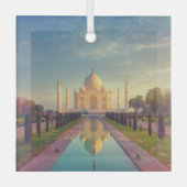 Monumenten | Taj Mahal Colors Glas Ornament (Voorkant)