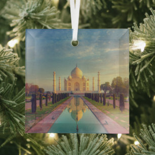 Monumenten   Taj Mahal Colors Glas Ornament