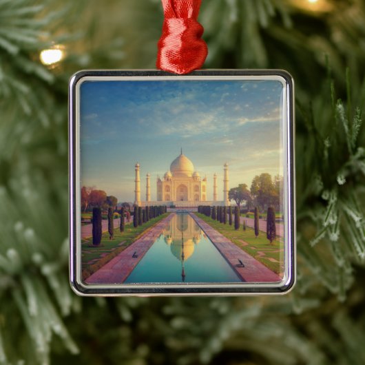 Monumenten | Taj Mahal Colors Metalen Ornament (Boom)