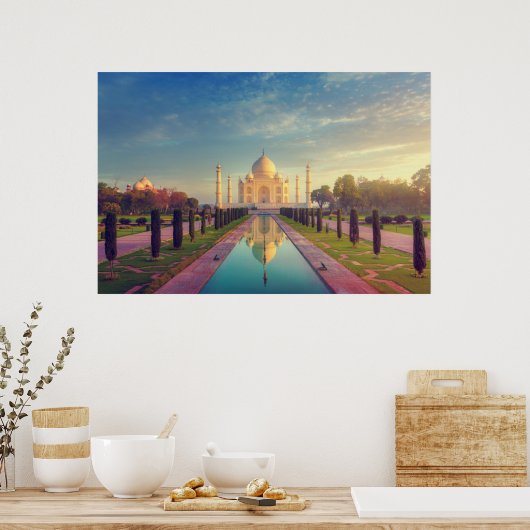 Monumenten | Taj Mahal Colors Poster (Keuken)