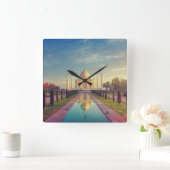 Monumenten | Taj Mahal Colors Vierkante Klok (Huis)