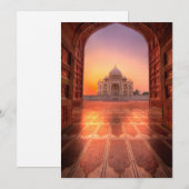 Monumenten Taj Mahal, India at Sunset Bedankkaart (Voorkant / Achterkant)