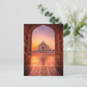 Monumenten Taj Mahal, India at Sunset Briefkaart (Staand voorkant)