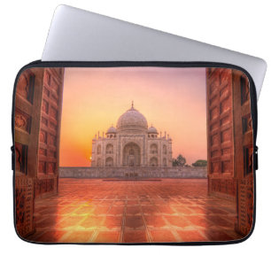 Monumenten Taj Mahal, India at Sunset Laptop Sleeve
