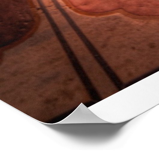 Monumenten Taj Mahal, India at Sunset Poster (Hoek)