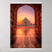 Monumenten Taj Mahal, India at Sunset Poster (Voorkant)