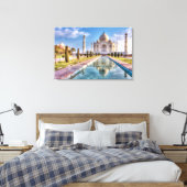 Monumenten | Taj Mahal Sunrise Canvas Afdruk (Insitu (Slaapkamer))