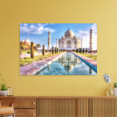 Monumenten | Taj Mahal Sunrise Canvas Afdruk (Insitu (Woonkamer))