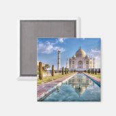 Monumenten | Taj Mahal Sunrise Magneet (Voorkant / Achterkant)