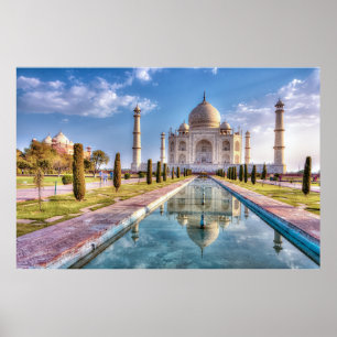 Monumenten Taj Mahal Sunrise Poster