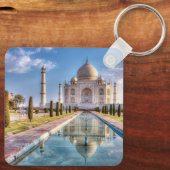 Monumenten | Taj Mahal Sunrise Sleutelhanger (Achterkant)