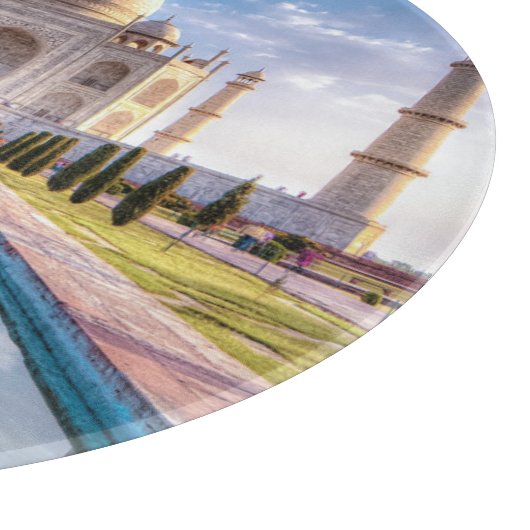 Monumenten | Taj Mahal Sunrise Snijplank (Hoek)