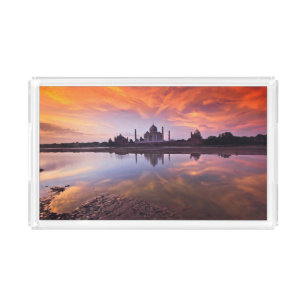 Monumenten   Taj Mahal Sunset Acryl Dienblad