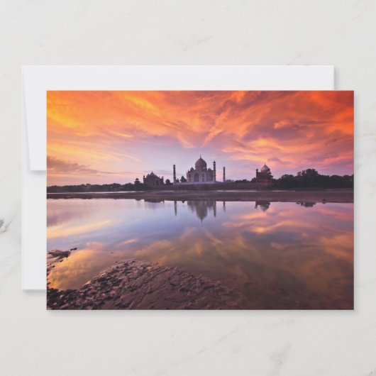 Monumenten | Taj Mahal Sunset Bedankkaart (Voorkant)