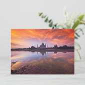Monumenten | Taj Mahal Sunset Bedankkaart (Staand voorkant)