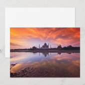 Monumenten | Taj Mahal Sunset Bedankkaart (Voorkant / Achterkant)