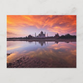 Monumenten | Taj Mahal Sunset Briefkaart (Voorkant)