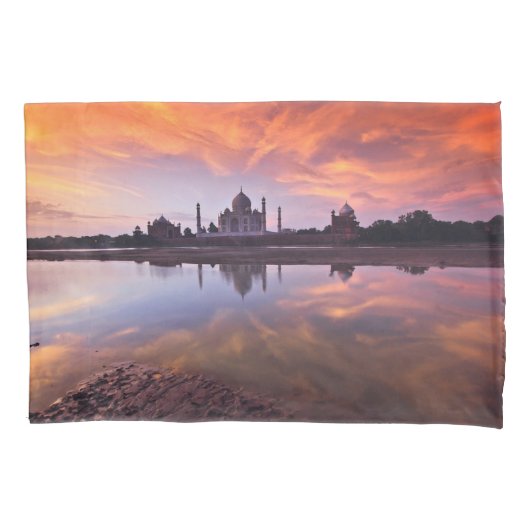 Monumenten | Taj Mahal Sunset Kussensloop (Voorkant)
