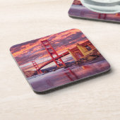 Monumenten | The Golden Gate San Francisco, CA Bier Onderzetter (Linkerzijde)