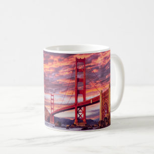 Monumenten The Golden Gate San Francisco, CA Koffiemok