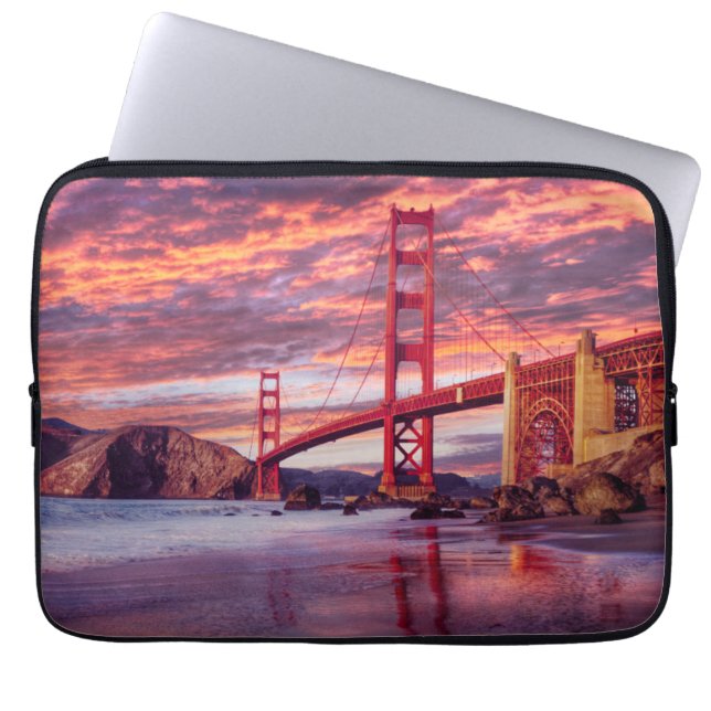 Monumenten | The Golden Gate San Francisco, CA Laptop Sleeve (Voorkant)