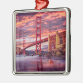Monumenten | The Golden Gate San Francisco, CA Metalen Ornament (Links)