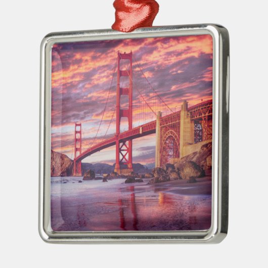 Monumenten | The Golden Gate San Francisco, CA Metalen Ornament (Links)