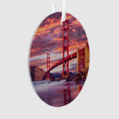 Monumenten | The Golden Gate San Francisco, CA Ornament (voorkant)